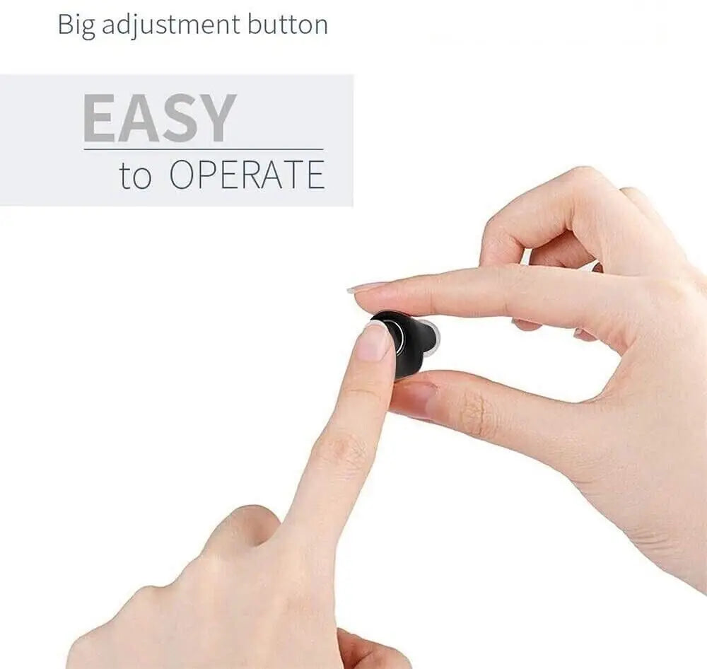 JINGHAO Rechargeable Hearing Aids 2023 – Adjustable Sound Amplifier for Mild to Moderate Hearing Loss, Elderly Gift