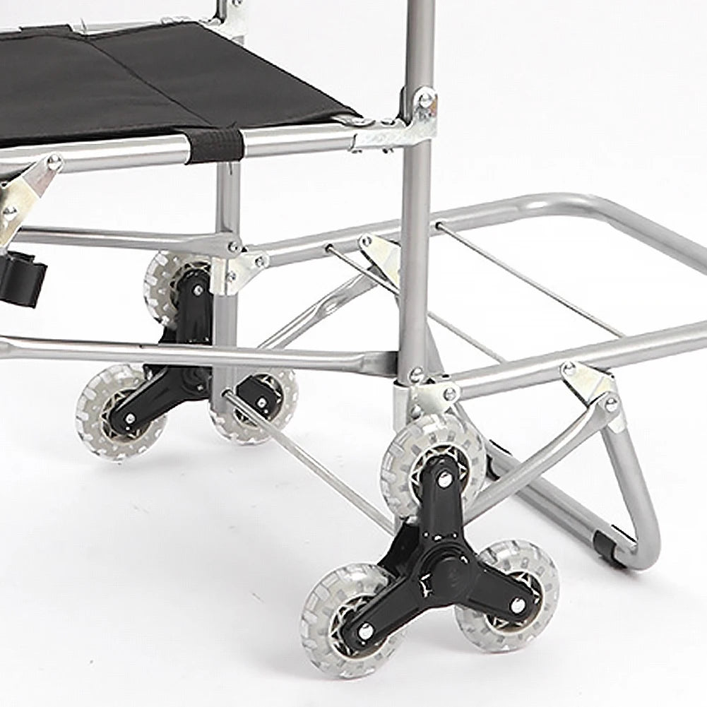 Multifunctional Folding Art Cart — Stair-Climbing Trolley with Storage, Ideal Gift for Art Students & Art Exams