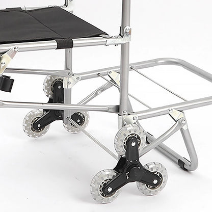 Multifunctional Folding Art Cart — Stair-Climbing Trolley with Storage, Ideal Gift for Art Students & Art Exams