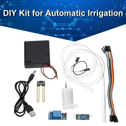 16PCS Automatic Irrigation Module Kit – DIY Soil Moisture Sensor with Relay and 50cm Hose for Arduino Watering System