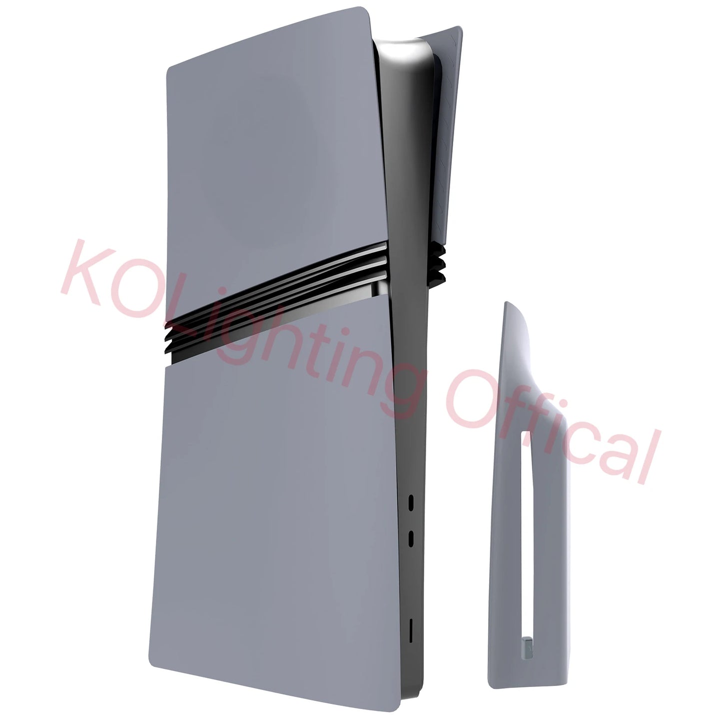 PS5 Pro 30th Anniversary Limited Edition – Grey Disc Edition Replacement Faceplate Shell with Logo & Sticker