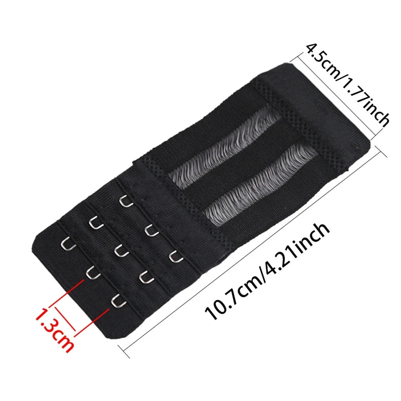 3PCS Ladies Bra Extender Set – 3-Hook Soft Nylon Strap Extension for Women’s Intimates & Bra Accessories