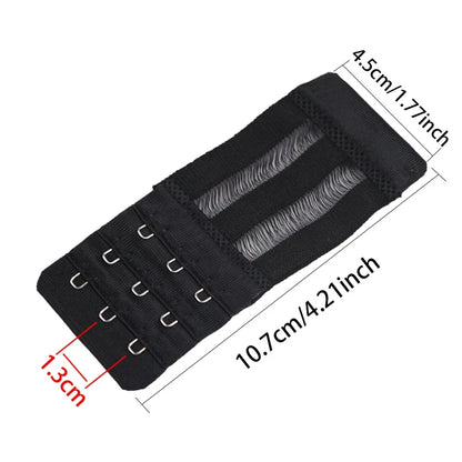 3PCS Ladies Bra Extender Set – 3-Hook Soft Nylon Strap Extension for Women’s Intimates & Bra Accessories