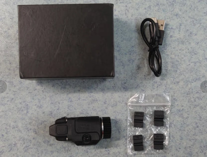 500 Lumens Pistol Light – Rechargeable Flashlight with Strobe Mode for Picatinny & GL Rails, Mini Gun Light