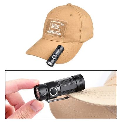 FAST Helmet Tactical Light - Flashlight Strobe with Telescopic Zoom & Clamp Holder for Safety, Camping, and Hunting