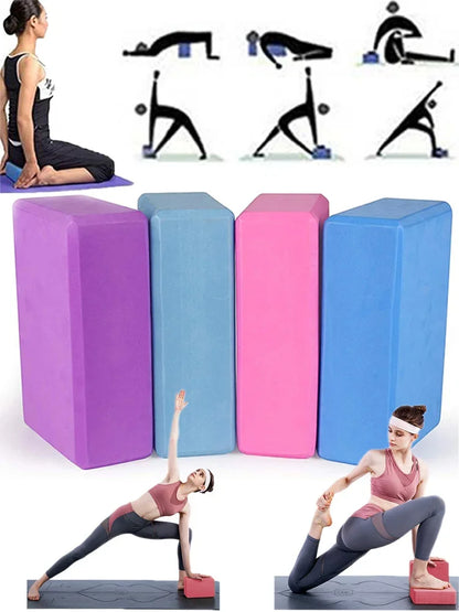EVA Yoga & Pilates Blocks – Exercise Bricks for Home Fitness, Reinforcement, and Workout Support