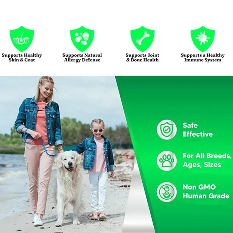 200ml Salmon Fish Oil for Pets – Natural Omega-3 Nutritional Supplement for Dogs & Cats