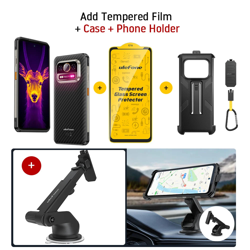 Ulefone Armor 25T Pro 5G Rugged Smartphone – Thermal Imaging, Night Vision, Android 14, 64MP Camera, NFC, Waterproof, 33W Charging