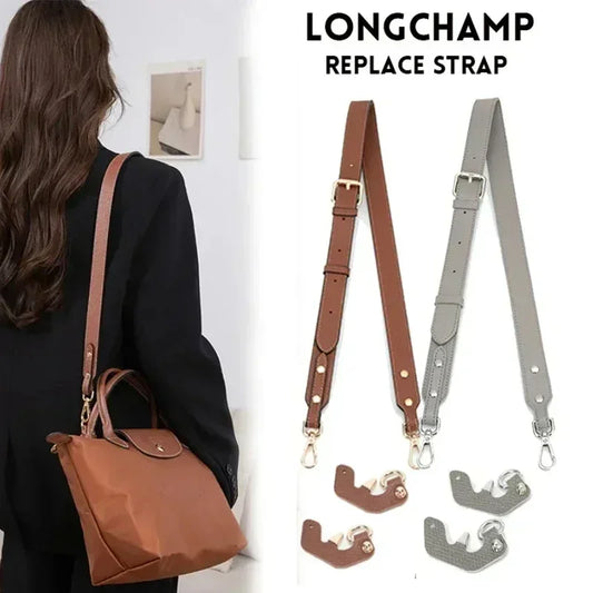 Adjustable Leather Shoulder Strap for Longchamp Small Bags - Modified Messenger Style Upgrade