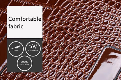 Luxury Vintage Crocodile Pattern Handbag – Women’s Large Leather Tote & Shoulder Bag