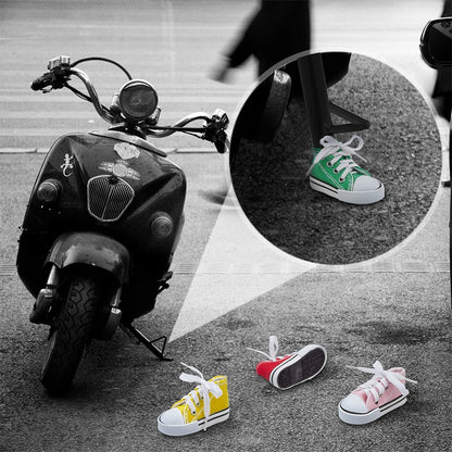 Motorcycle Side Stand Shoe - Creative 7.5cm Tripod Cover, Mini Bicycle Foot Support and Kickstand Decor Moto Parts