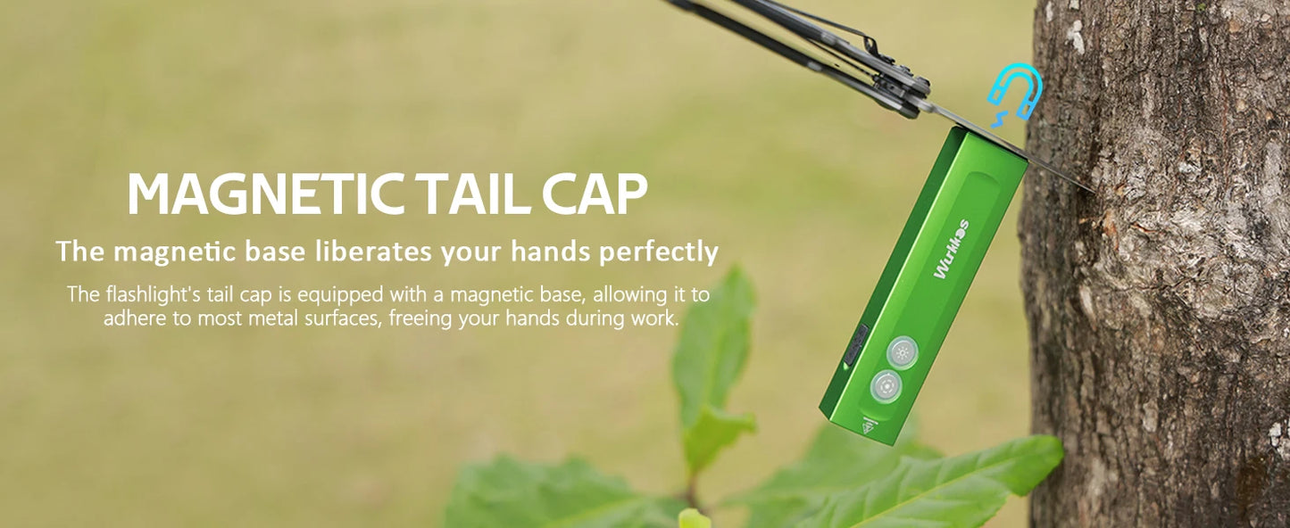 Wurkkos HD01 Multifunctional Flashlight – 1200LM 90CRI with Side RGB Lights, IP65 Waterproof for Hiking