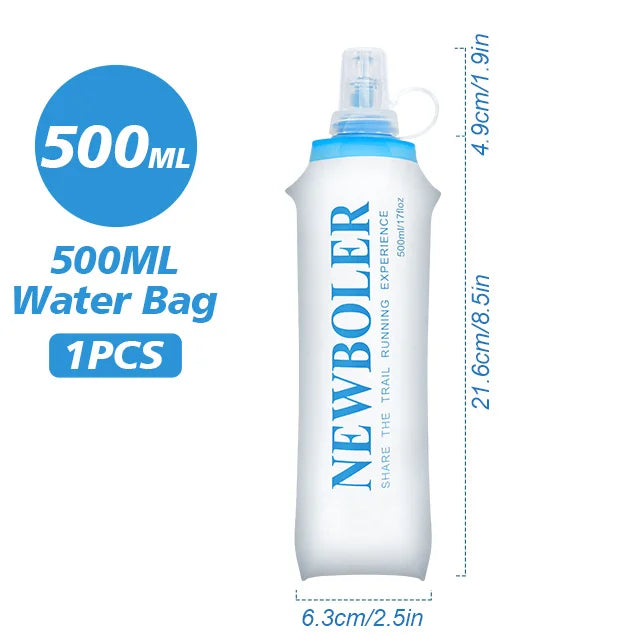 NEWBOLER Outdoor Sport Water Bladder — 1.5L/2L/3L TPU Soft Flask for Camping, Running & Biking