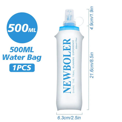 NEWBOLER Outdoor Sport Water Bladder — 1.5L/2L/3L TPU Soft Flask for Camping, Running & Biking