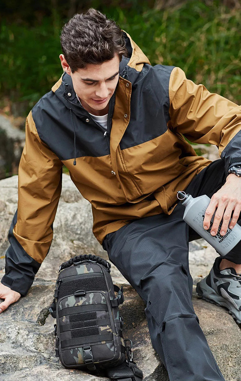 Men’s Tactical Camping Chest Bag – Outdoor MOLLE Sling Shoulder Pack for Hiking, Cycling, Fishing & Climbing