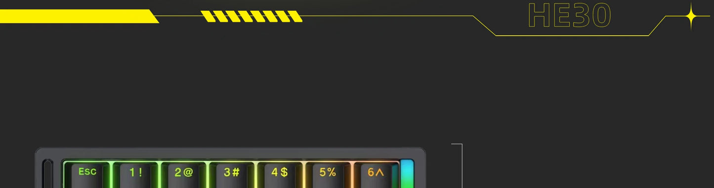 HE30 One-Handed Mechanical Gaming Keyboard – 29 Keys with Magnetic Switch, Smart Speed & Quick Trigger for E-Sports