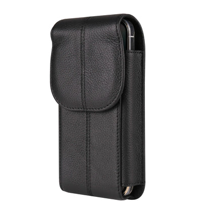 FULAIKATE First Layer Cowhide Phone Pouch - 6.1", 6.7", 7.2" Waist Bag for iPhone 13 Pro Max & Samsung Z Fold3