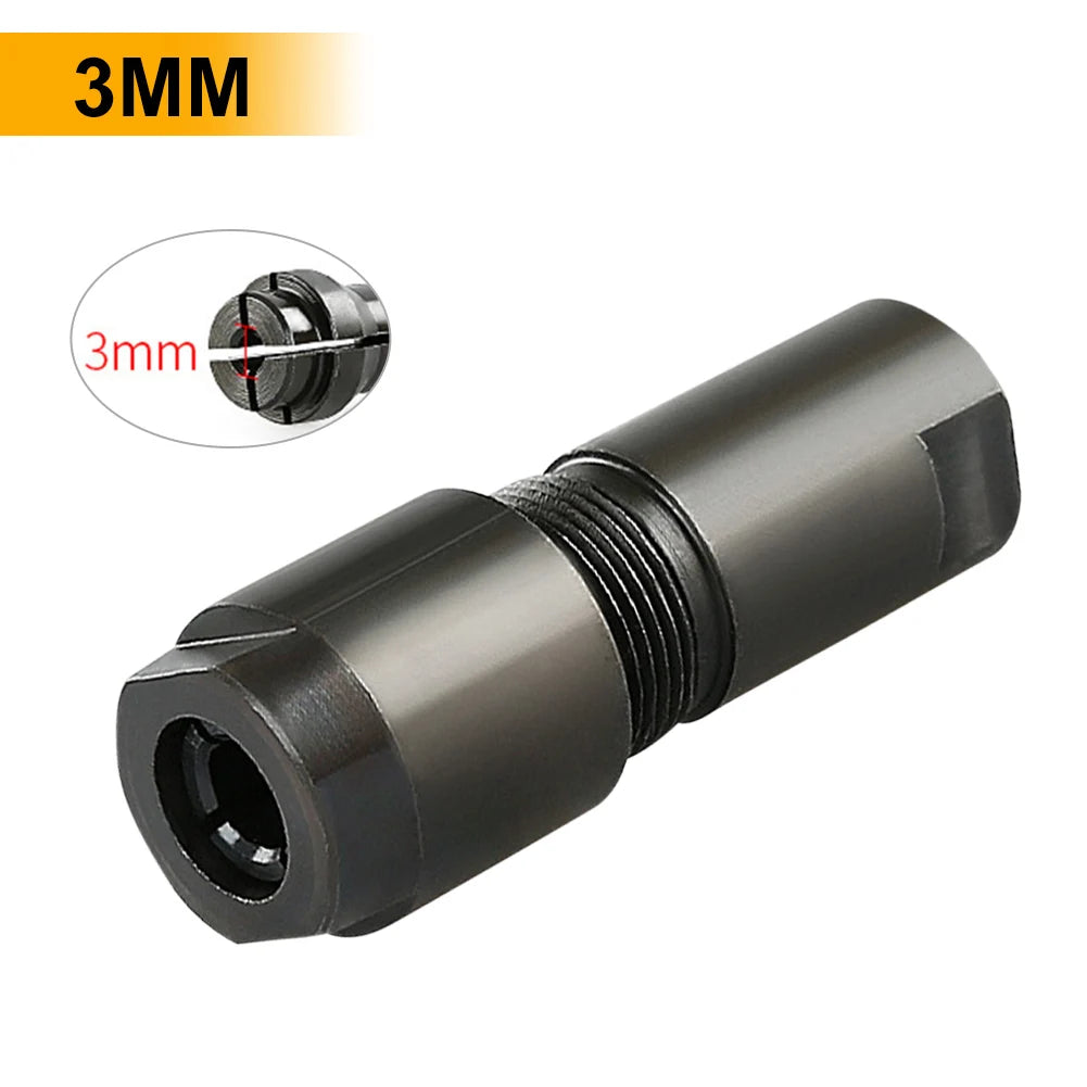 Universal Angle Grinder Modified Adapter - 6/3mm Chuck for Straight Gr ...