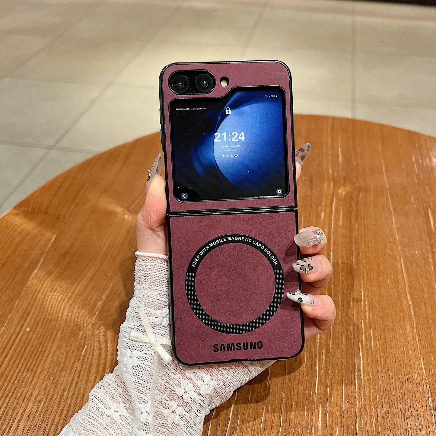 MagSafe Matte PU Leather Case for Samsung Galaxy Z Flip 6/5/4/3 & Z Fold 6/5/4/3 – Magnetic Luxury Flip Cover Skin Feel