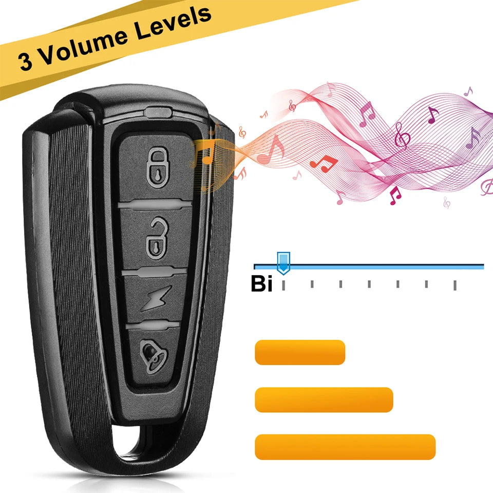 WSDCAM Bicycle Alarm – Waterproof Vibration Alarm with USB Charging & Remote Control, 110 dB Security for Bike & Motorcycle