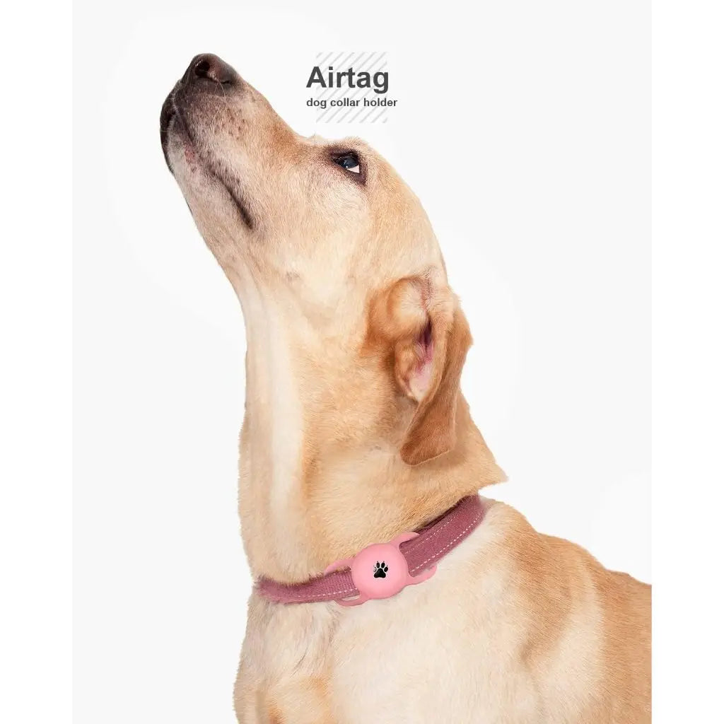 Airtag Dog Collar Holder – Silicone Protective Case for Apple AirTag, Full Body Cover Fits All Collar Sizes