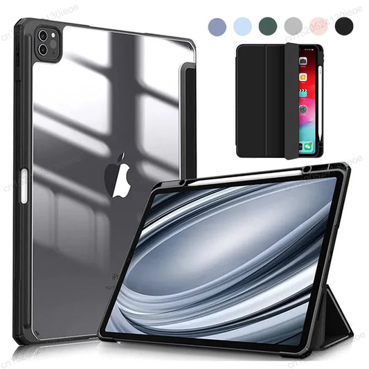 iPad Pro 11/12.9 Case – 2022/2021/2020, Cover for iPad Air 4/5, 10th Gen & Mini 6 with Pencil Holder