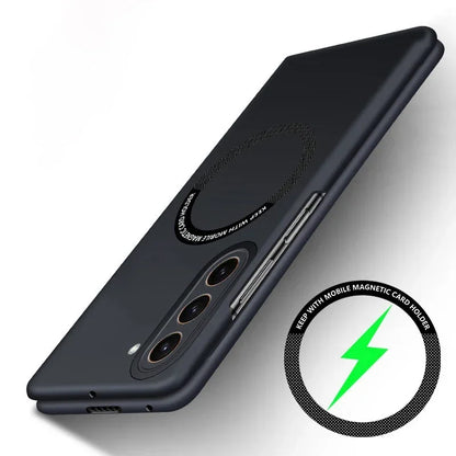 Ultra Thin Skin Feel Case for Samsung Galaxy Z Fold 3/4/5/6/7 – Magnetic Wireless Charging Compatible Fold Cover