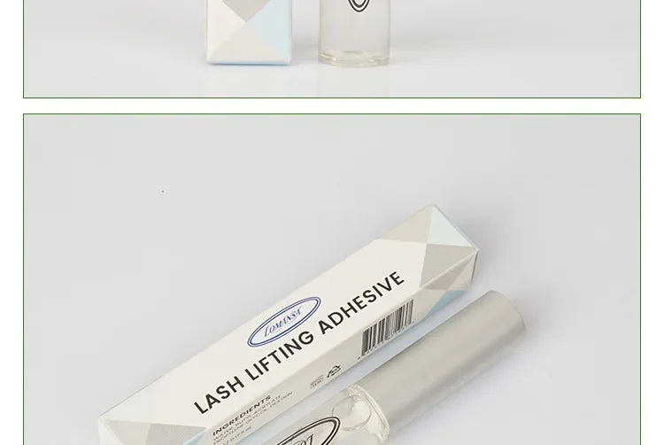 Eyelash Glue for Curling Thick Lashes - Transparent Liquid Adhesive for Lash Perms