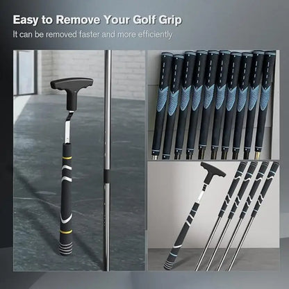 Golf Grip Removal Tool – V-Groove Grip Remover Saver for Standard Length Grips, Golf Grip Kit & Tools
