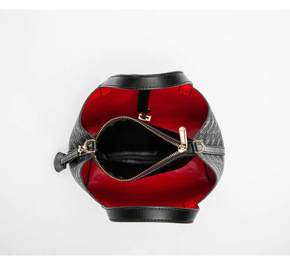 CH Fashion Women’s Shoulder Bag – Large Capacity Casual PU Leather Handbag with Embossed Letters