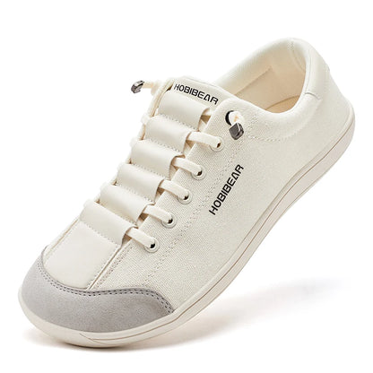 HOBIBEAR Unisex Barefoot Shoes – Zero Drop Wide Toe Casual Canvas Minimalist Walking Sneakers