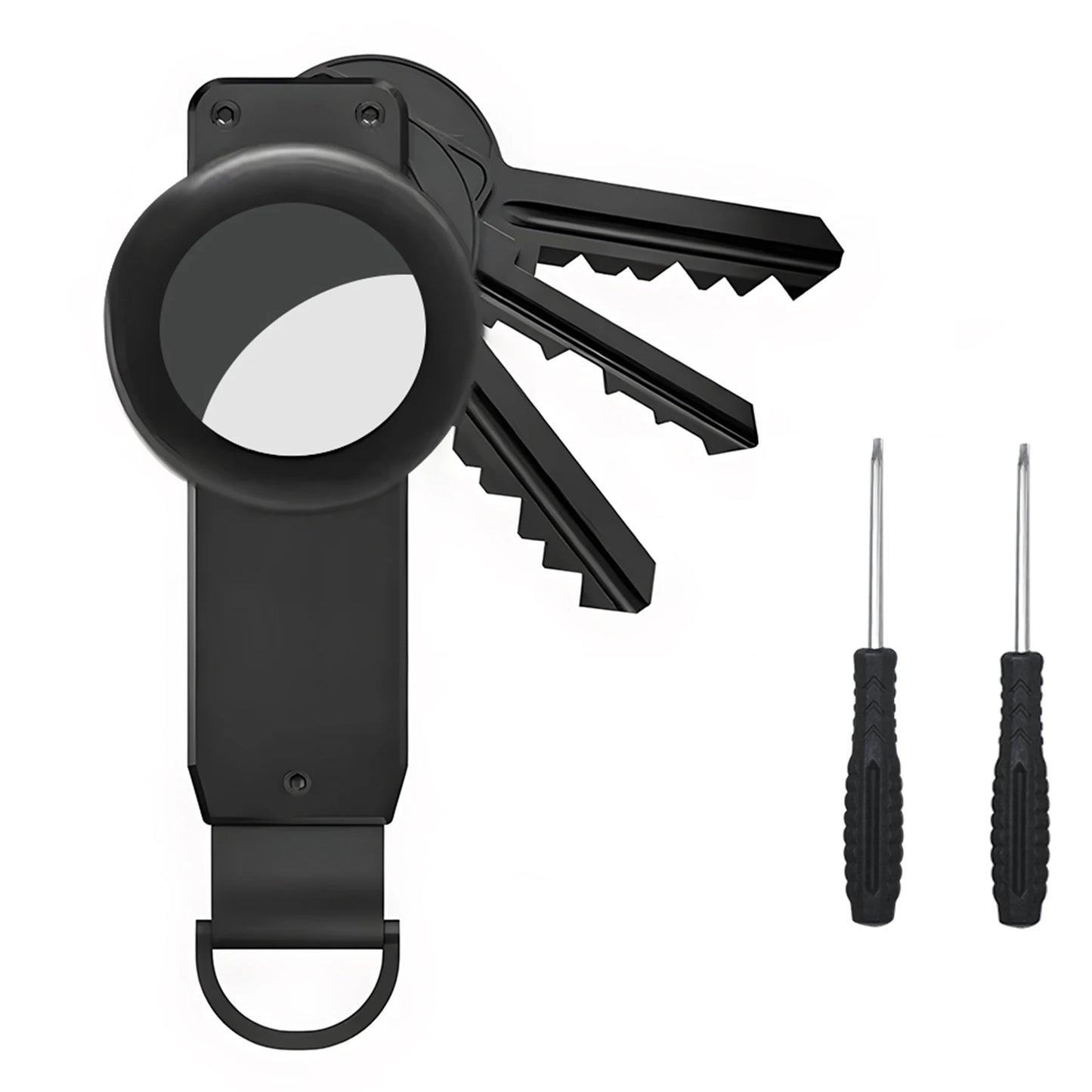 Compact Key Organizer – Minimalist Metal Key Holder for 2-6 Keys, Secure Keychain Case