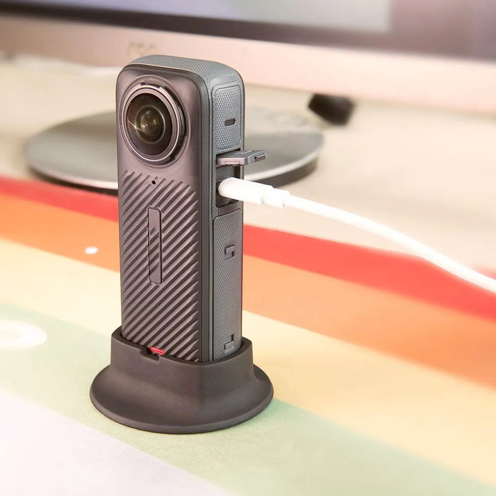 Silicone Base Stand for Insta360 X4 – Desktop Lens Cover & Protective Camera Lens Cap for Sports Camera Accessories