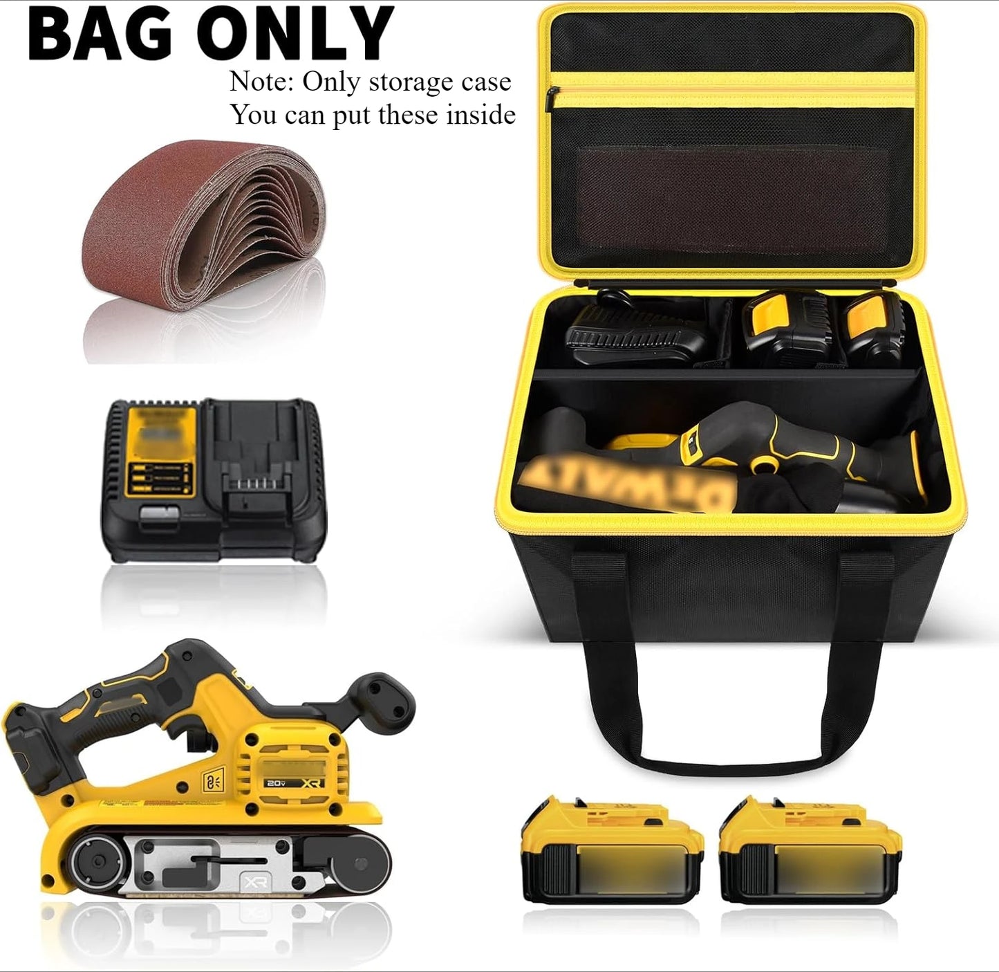 Replacement Case for DEWALT 20V MAX Belt Sander – Compatible with Skil 7510-01 & WEN 6321*