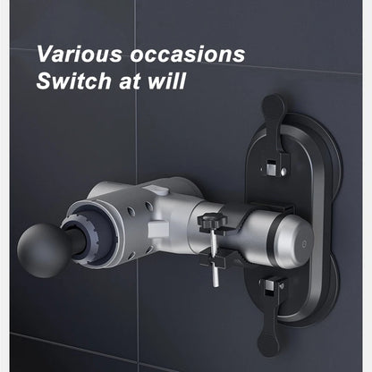 Suction Cup Massage Gun Holder: Hands-Free Fascia Gun Bracket - No Installation Needed, Massager Partner