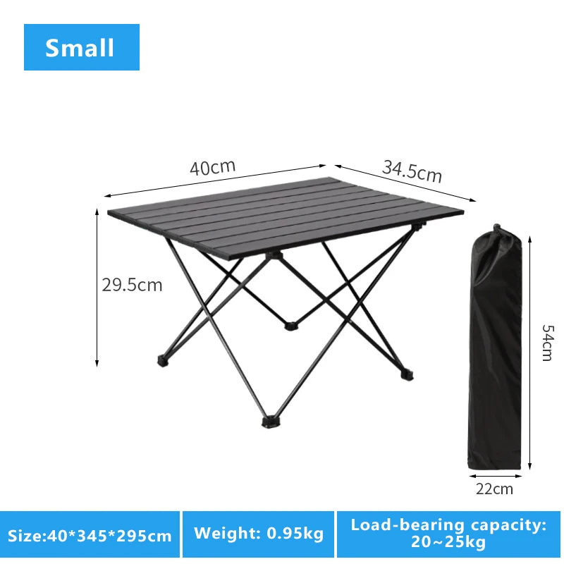 Outdoor Camping Table – Ultra Lightweight Folding Picnic, Egg Roll, Portable Coffee Table for Rent House