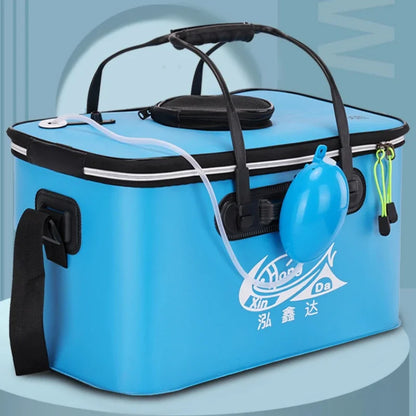 Folding EVA Live Fish Bucket – Thickened Portable Water Tank for Outdoor Fishing and Accessories