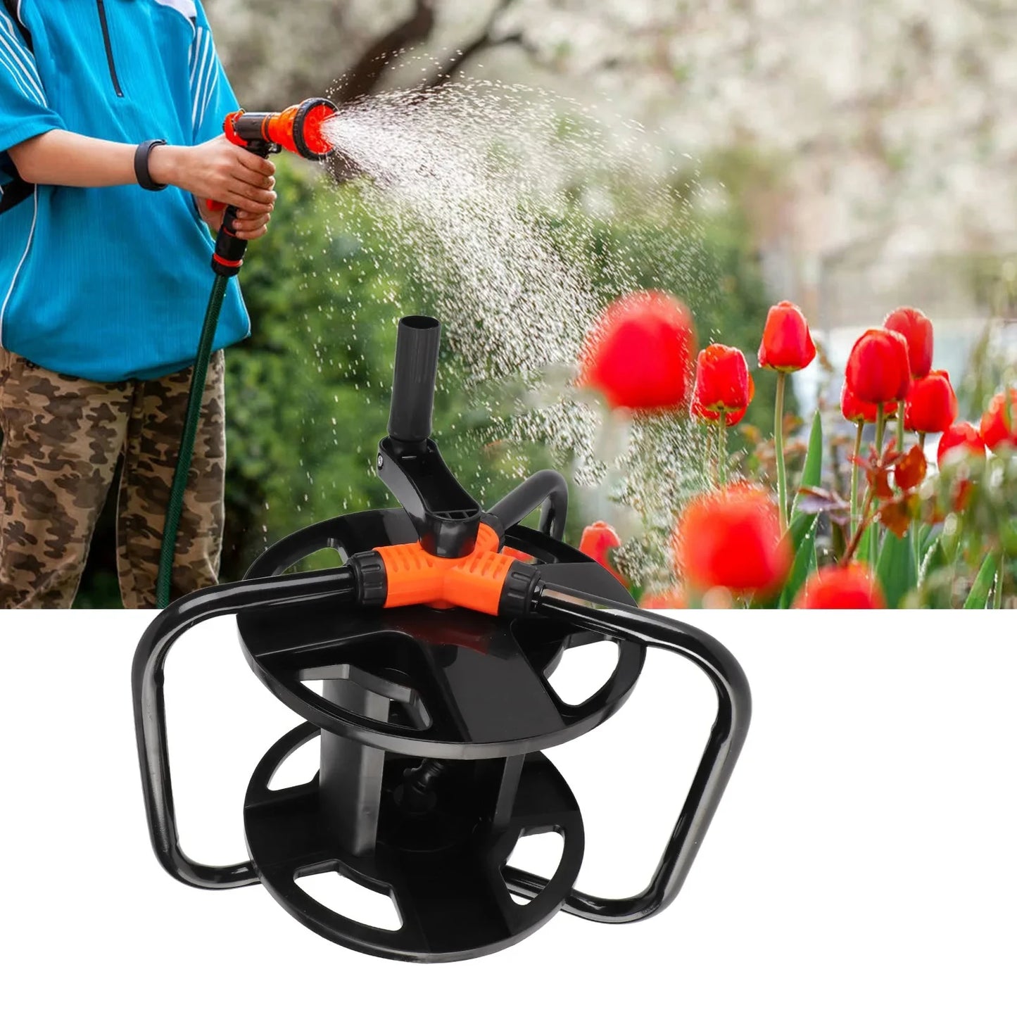 DIY Hose Reel – Portable Single-Arm Water Pipe Storage Coiler for Garden