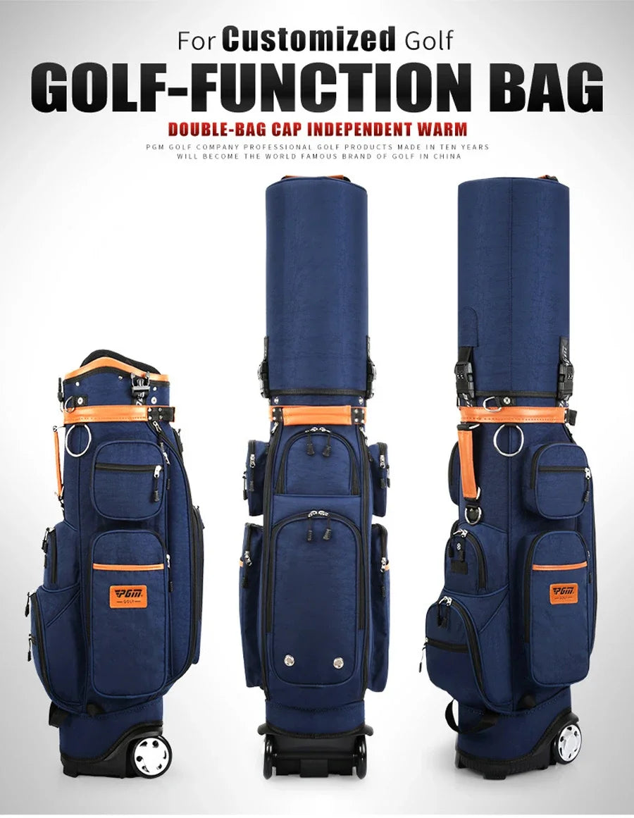 PGM Multi-Functional Golf Tug Ball Bag — Password Lock Checked Aviation Thermostatic Golf Bag QB038