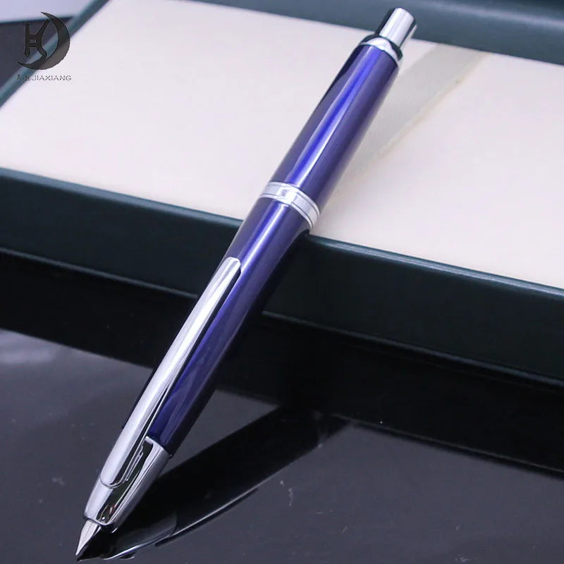 JINHAO Metal Fountain Pen – 10 Brand New Retractable Fine Nibs with Ink Converter