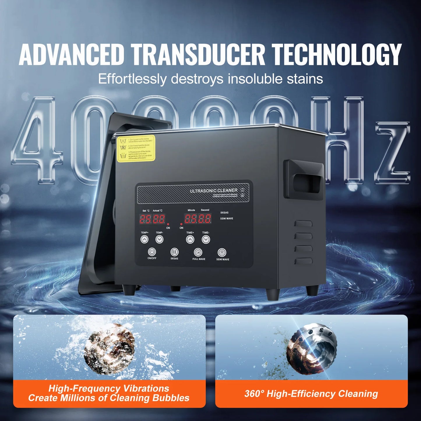 SucceBuy Ultrasonic Cleaner – 2L to 15L Portable Dishwasher with Timer for Home Use