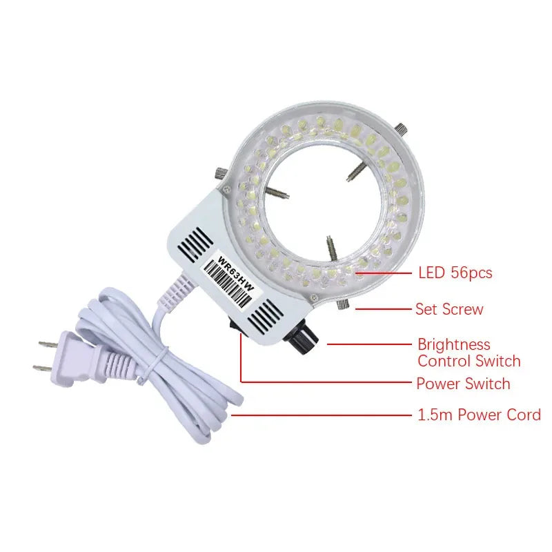 1-150X Zoom Lens Digital Microscope – 4K 48MP HD Industrial Camera with HDMI & Type C for Electronics Soldering