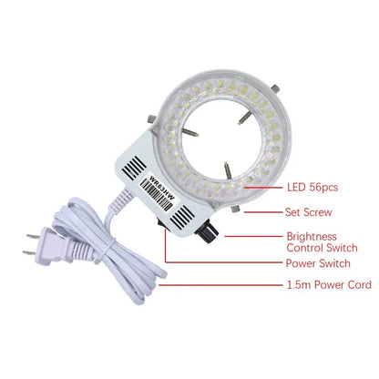1-150X Zoom Lens Digital Microscope – 4K 48MP HD Industrial Camera with HDMI & Type C for Electronics Soldering