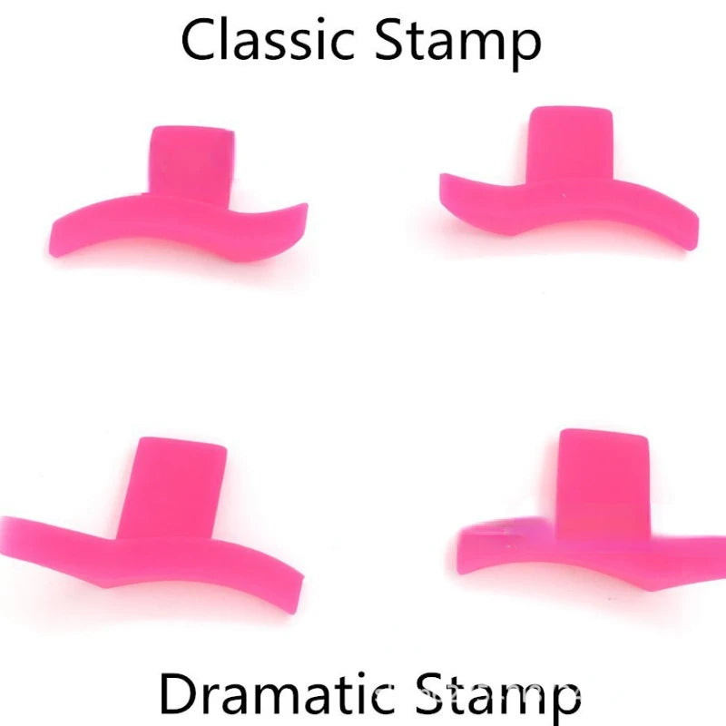 2Pcs Eyeliner Template Set - Professional Cat Eye Makeup Stencils, Wing Style Liner Stamping Tools