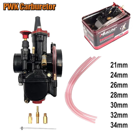 High Performance Universal PWK Power Jet Motorcycle Carburetor – 21mm to 34mm Modification Carb