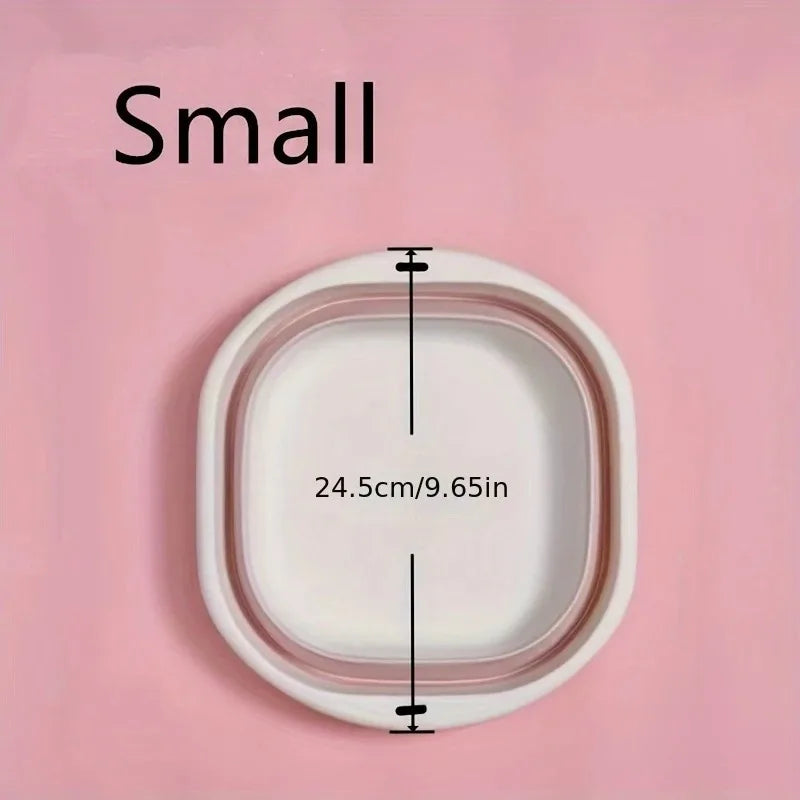 3-Pack Collapsible Tub Wash Basin & Laundry Baskets – Space-Saving Storage Containers for Camping, Hiking, Home & Fruit Washing