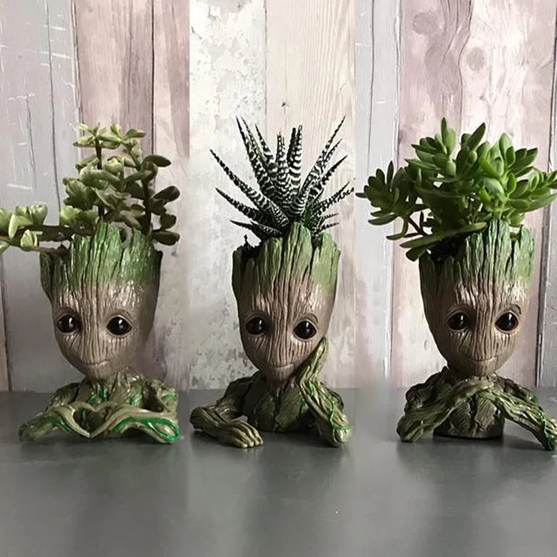 Groot Planter Flower Pot for Indoor Plants – Anime Figurine Ornament & Home Decor Gift