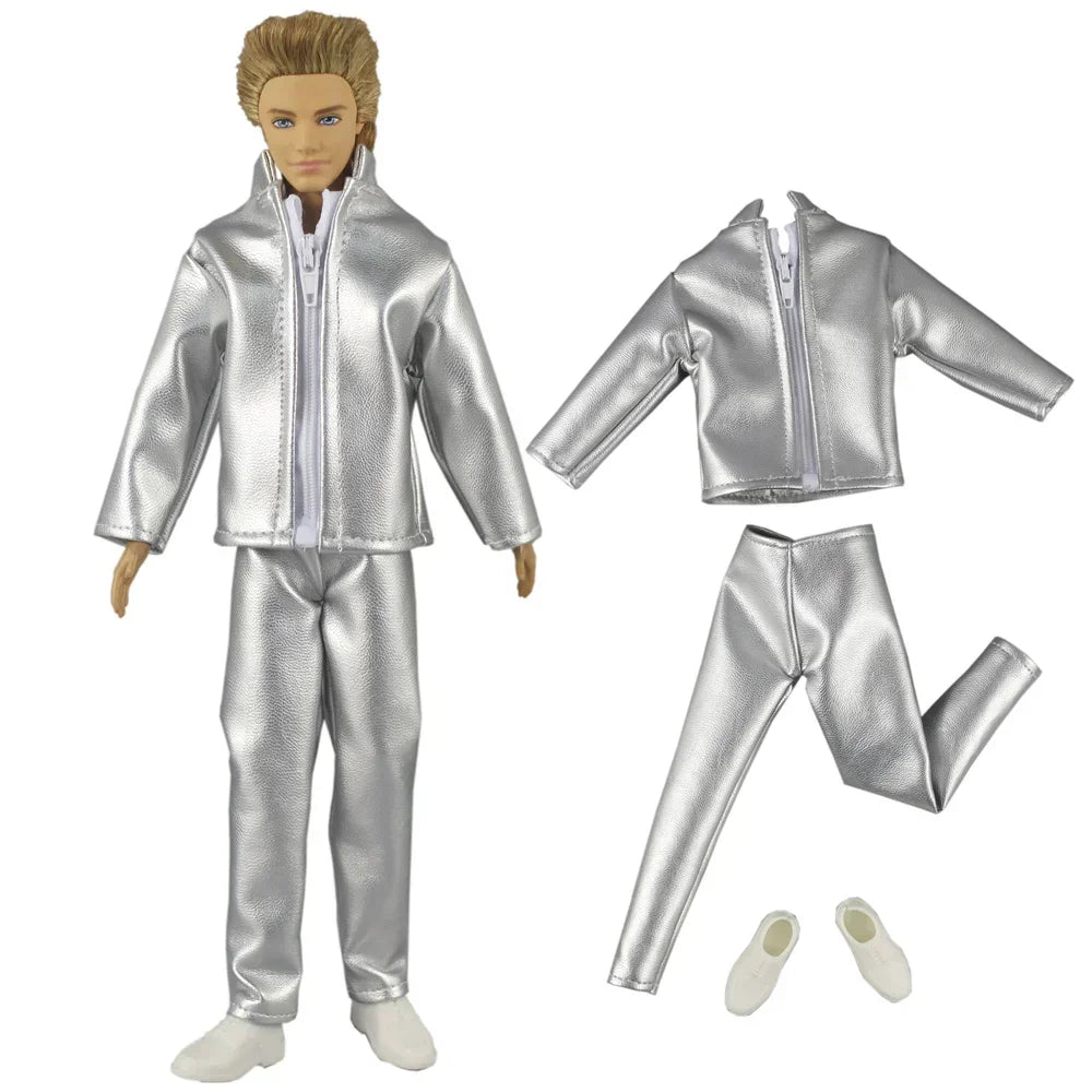 1 Set 12" Ken Doll Clothes — Leather Outfit with Multiple Styles to Choose From