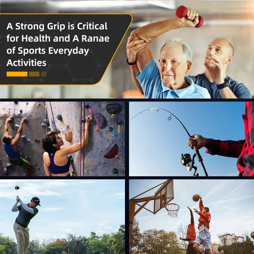 Digital Grip Strength Tester: 265lbs/120kg Hand Dynamometer with USB LCD Screen - Ideal for Power Training & Sports