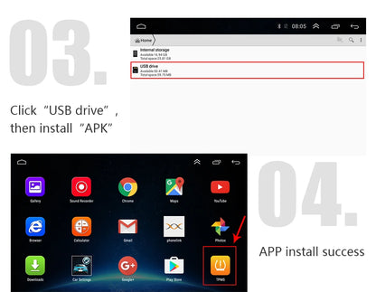 JMCQ USB Android TPMS Tire Pressure Monitoring System – 5 Internal/External Sensors with Display & Alarm for Car Navigation Radio